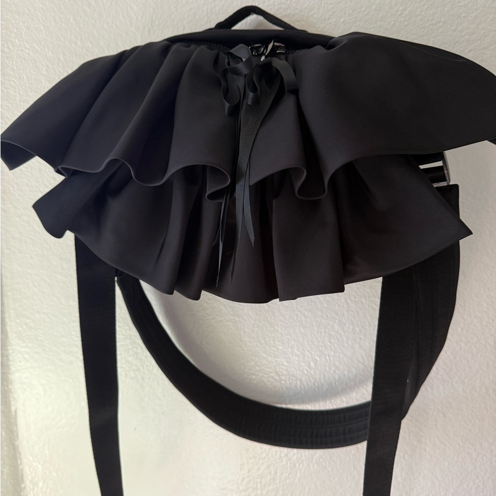 Simone Rocha Black Ruffled Bag